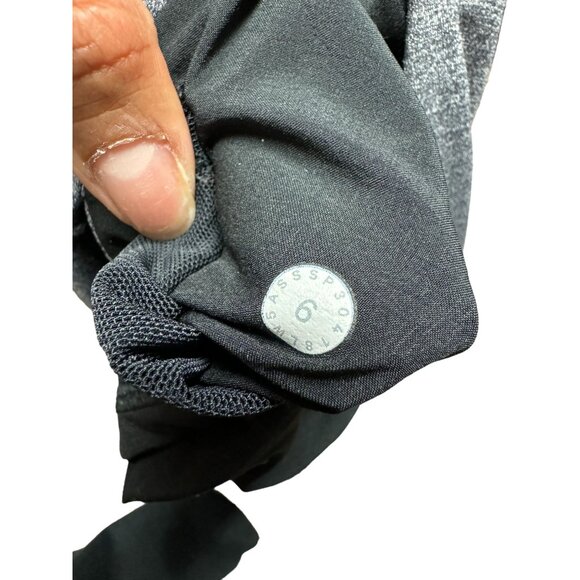 Lululemon On The Fly Pant *28"‎ Heathered Black Gray Stretch Mid Rise Sz 6 Women - Picture 3 of 7